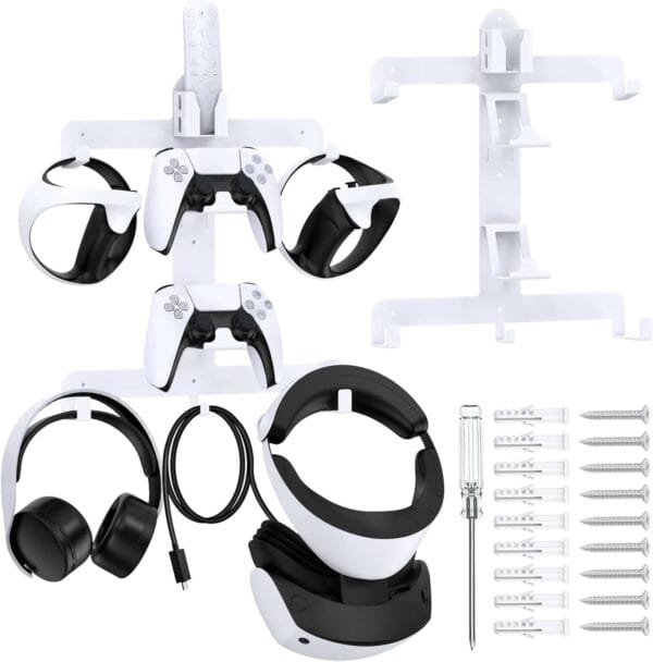 wall mount stand for ps5 controller and vr2 gaming accessories (101226366)