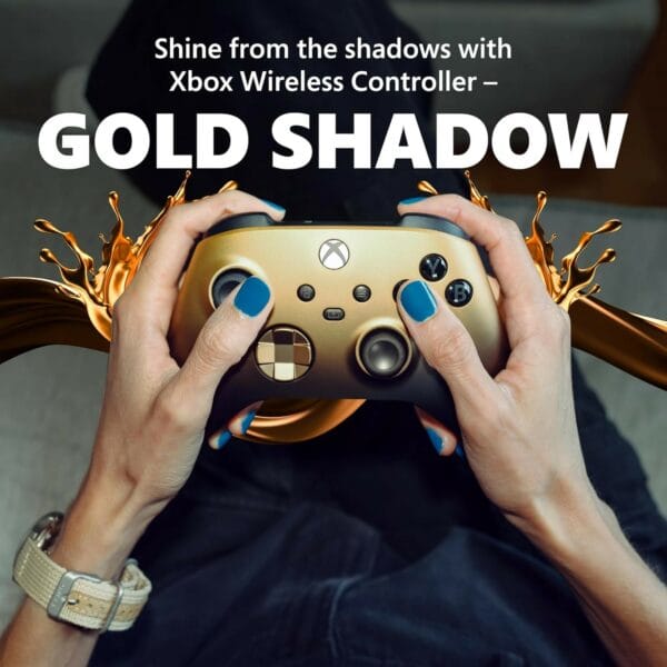 xbox special edition wireless gaming controller – gold shadow (196388141432)