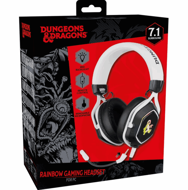 konix dungeons and dragons rainbow 7.1 gaming headset (3328170292399)