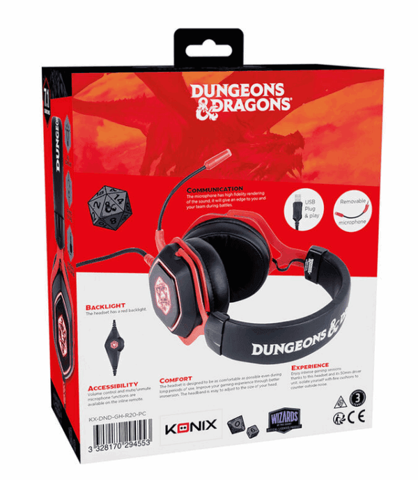 konix dungeons & dragons d20 7.1 gaming headset (3328170294553)