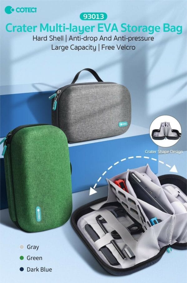 coteetci crater multi layer eva storage bag (random colors) 93013