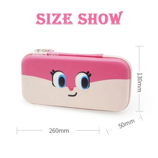 cute pink face carrying case for nintendo switch (sw491) (101227064)
