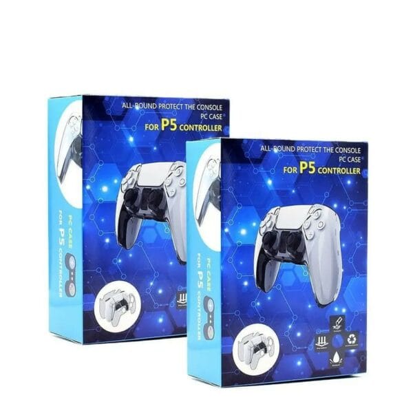 transparent protective case for ps5 controller (dualsense)