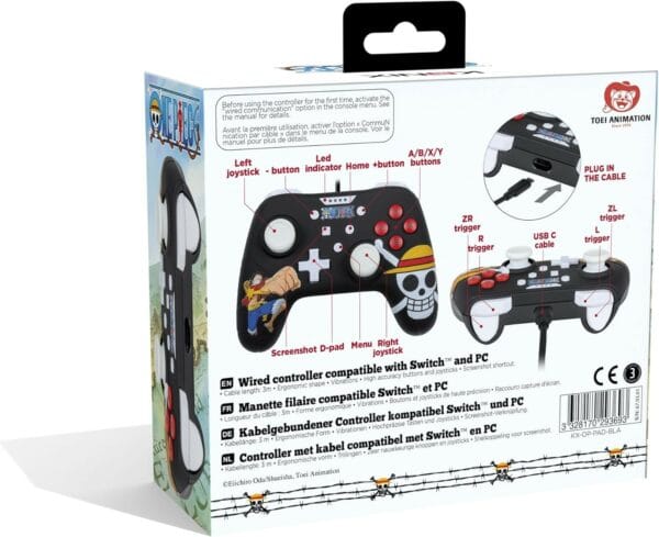 konix one piece wired controller nintendo switch (3328170293693)