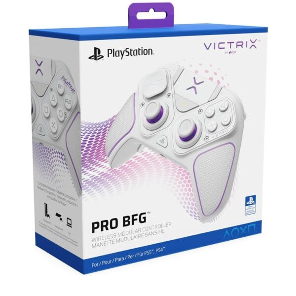 pdp victrix pro wireless controller for ps5 white (0708056071967)