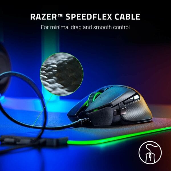 razer basilisk v2 fps gaming mouse black (rz01 03160100 r3m1)