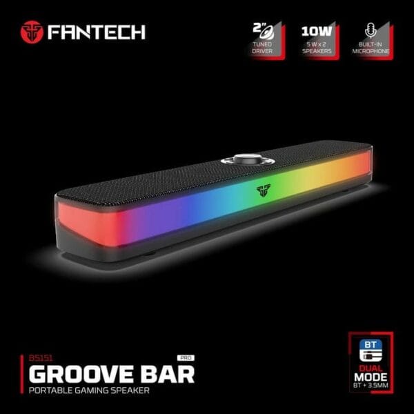 fantech groove bar pro bs151 dual mode wireless gaming speaker