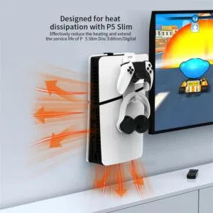jys wall mount and controller holder for ps5 slim