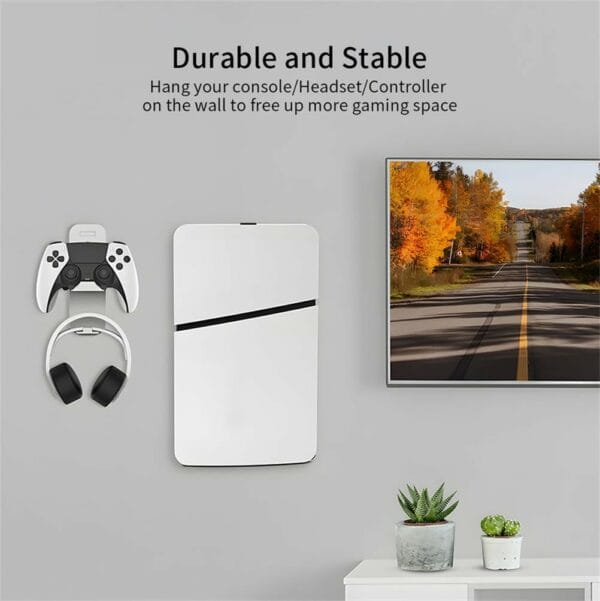 jys wall mount and controller holder for ps5 slim