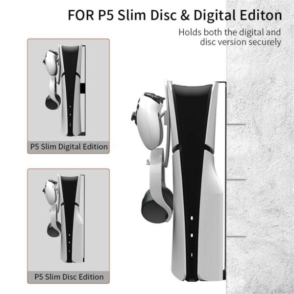 jys wall mount and controller holder for ps5 slim