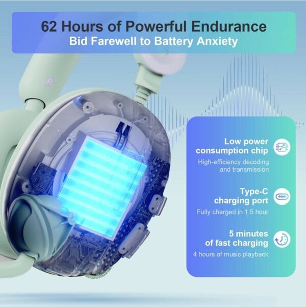 pxn 308e wireless gaming headset with microphone
