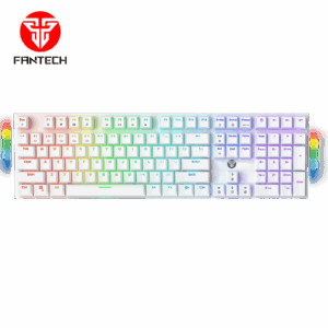 fantech mk855 maxfit 108 rgb wired mechanical keyboard white (blue switch)