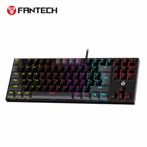 fantech mk876v2 atom87 wired mechanical keyboard sumi edition (red switch)