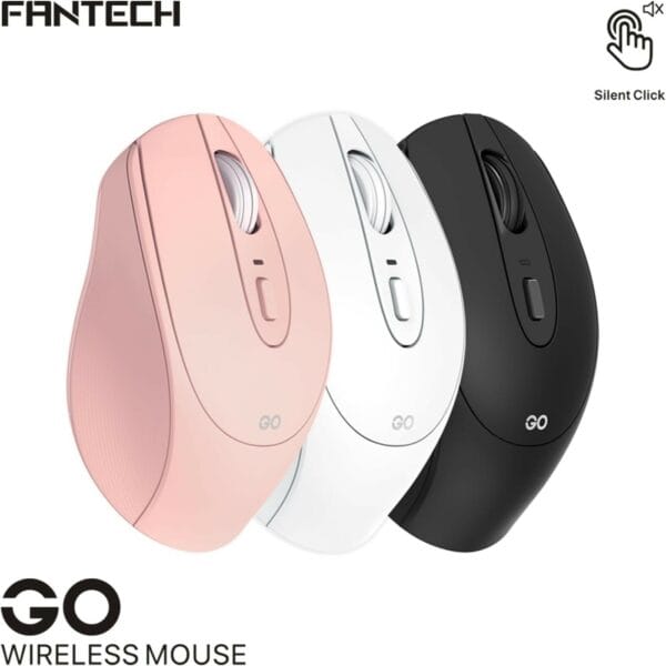 fantech w191 go wireless mouse (black)