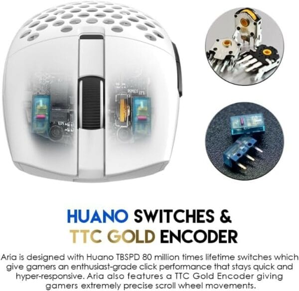 fantech xd7 aria tri mode gaming mouse + mt01 replacement shell bundle