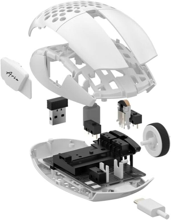 fantech xd7 aria tri mode gaming mouse + mt01 replacement shell bundle