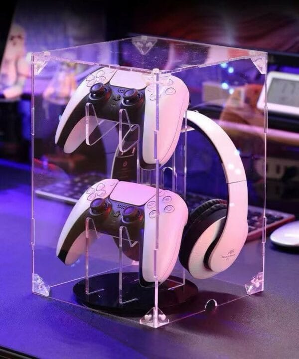 acrylic dust cover display box for gaming accessories