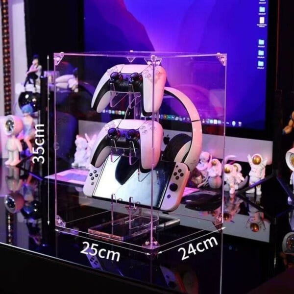 acrylic dust cover display box for gaming accessories