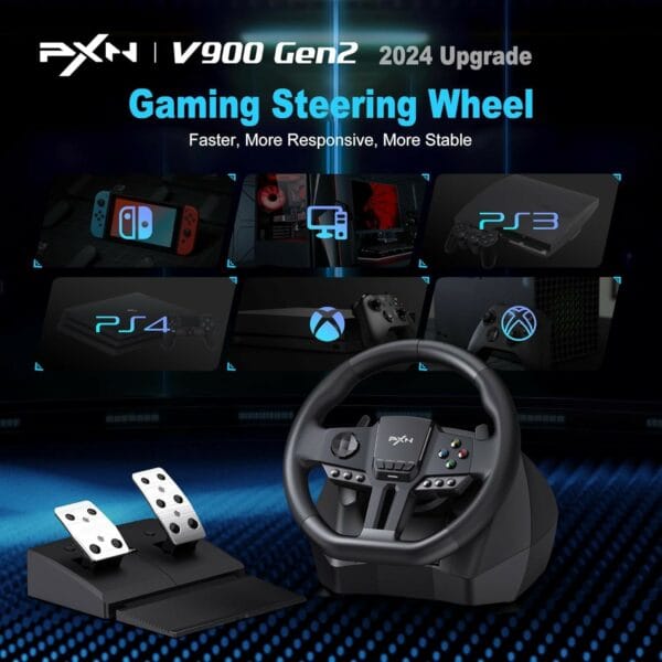 pxn v900 gen2 gaming steering wheel