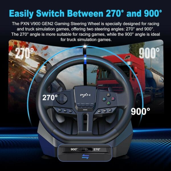 pxn v900 gen2 gaming steering wheel