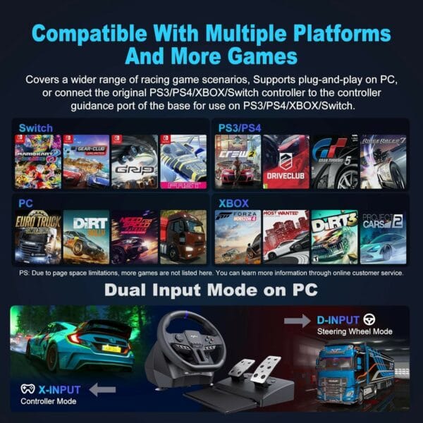 pxn v900 gen2 gaming steering wheel