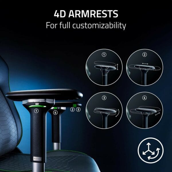 razer iskur v2 gaming chair (fabric)