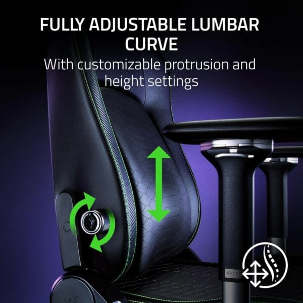 razer iskur v2 gaming chair (synthetic leather)