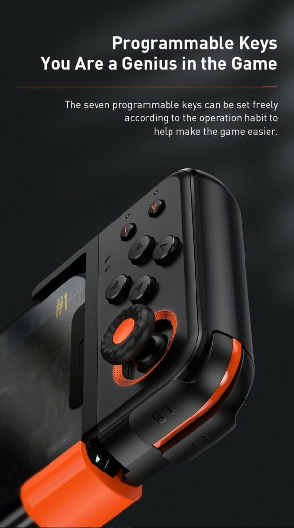 baseus gamo mobile game one handed gamepad black
