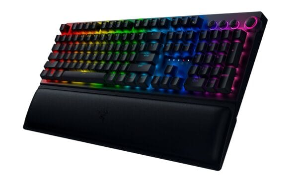 razer blackwidow v3 pro mechanical wireless gaming keyboard (yellow switch) (rz03 03531700 r3m1)