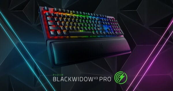 razer blackwidow v3 pro mechanical wireless gaming keyboard (yellow switch) (rz03 03531700 r3m1)