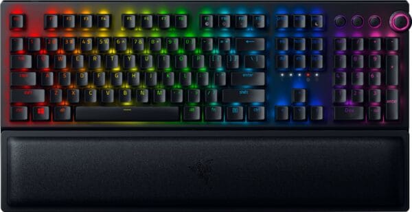 razer blackwidow v3 pro mechanical wireless gaming keyboard (yellow switch) (rz03 03531700 r3m1)