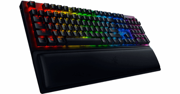 razer blackwidow v3 pro mechanical wireless gaming keyboard (yellow switch) (rz03 03531700 r3m1)