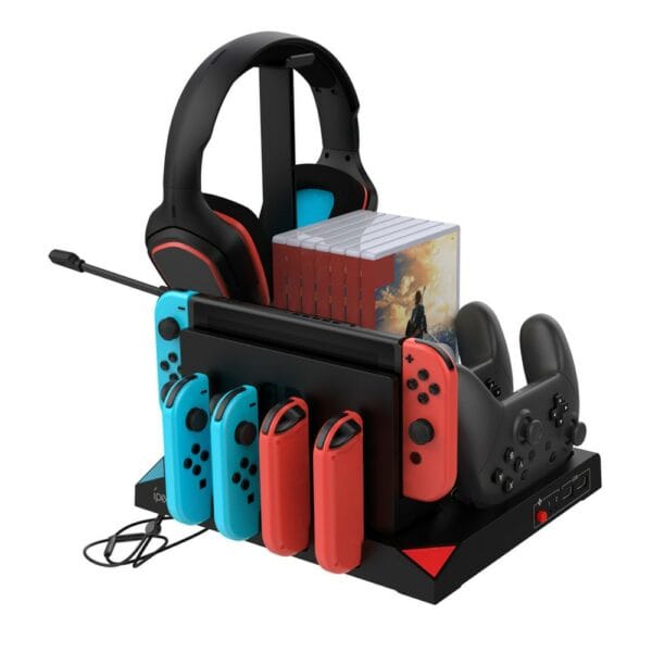 ipega vertical storage charging stand for nintendo switch console