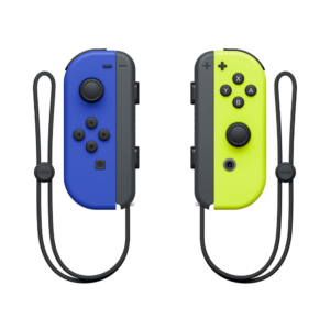 nintendo switch joy con (blue/neon yellow)