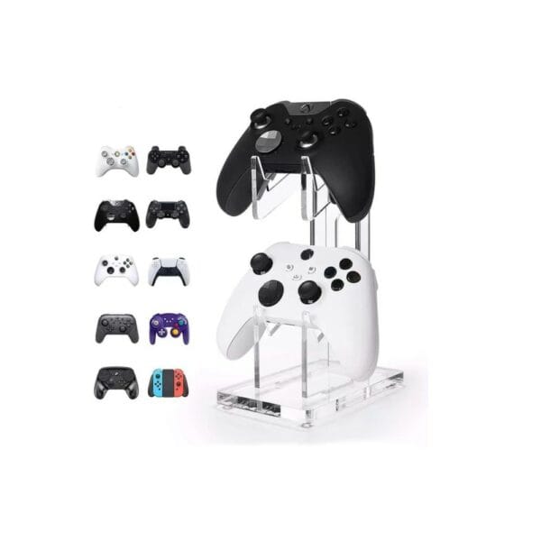 dual controller holder clear acrylic