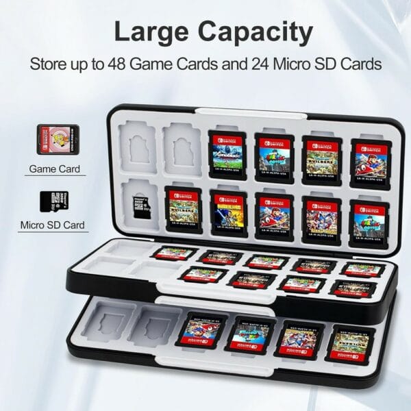 wonzir sw530 24 slot switch game case for nintendo switch