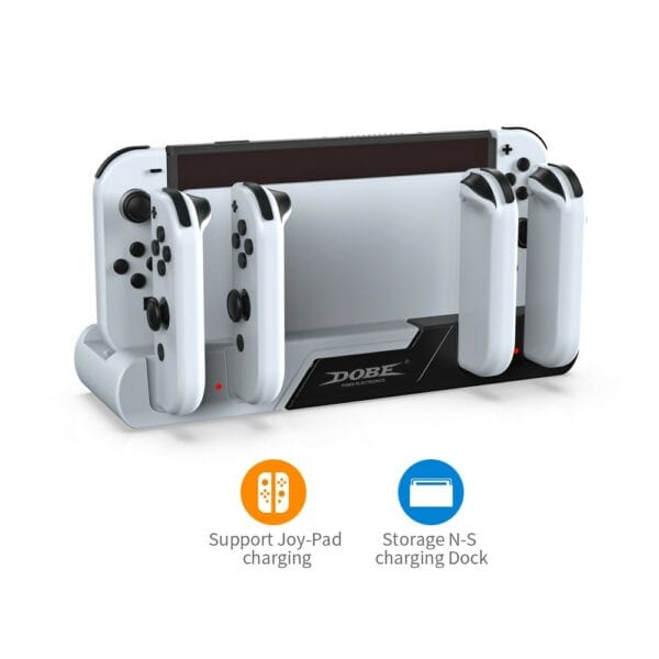 dobe switch oled（joy con）l/r small handle charging base tns 0122b