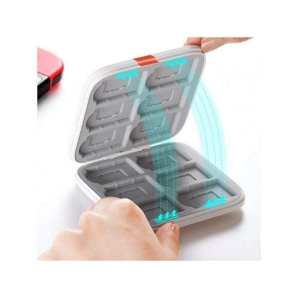 ugreen 30210 nintendo switch game card case with 12 cartridge slots + 12 micro sd slots