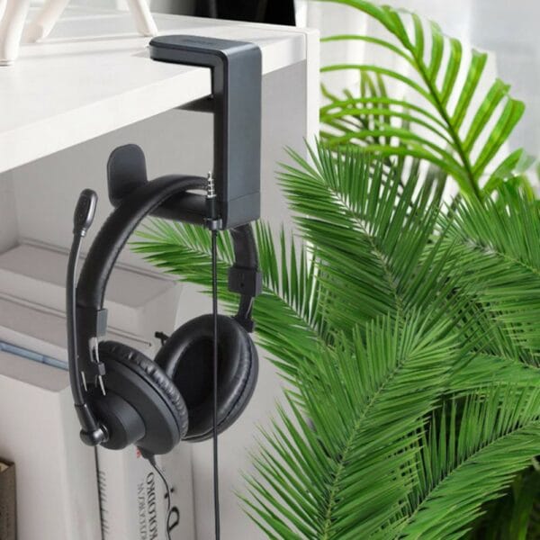 under desk headset hook