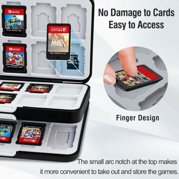 wonzir sw530 24 slot switch game case for nintendo switch
