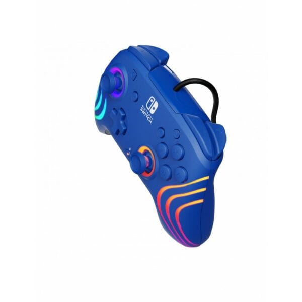 pdp wired controller after glow wave for nintendo switch (blue) (0708056071974)