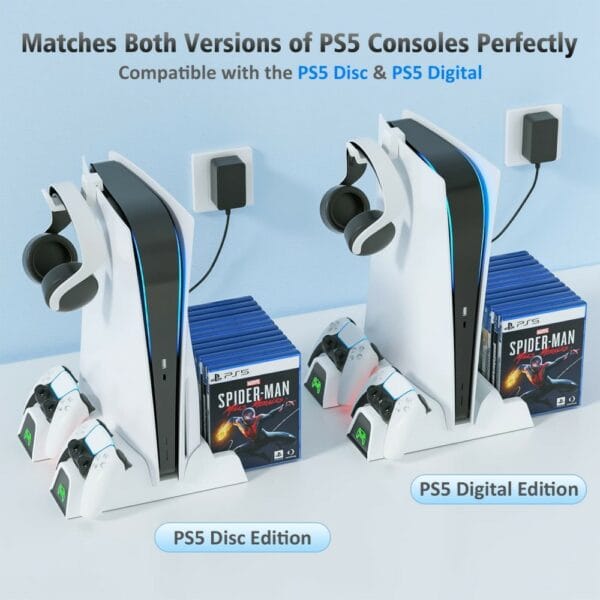 oivo ps5 stand suction cooling station