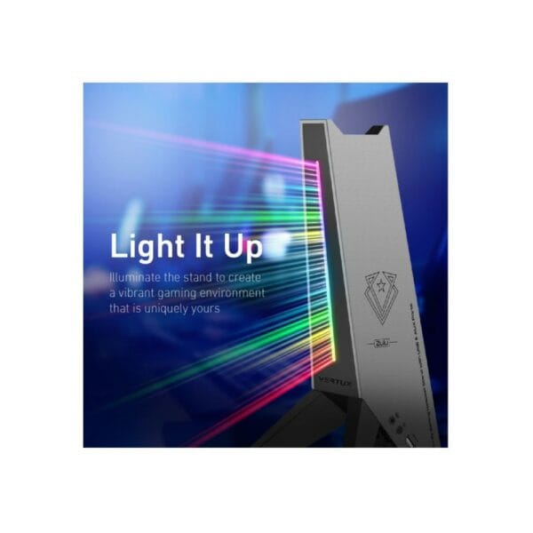 vertux zulu 4 in 1 integrated gaming headset stand