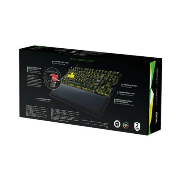 esl x razer huntsman v2 tkl keyboard (linear red switch) (rz03 03941700 r3m1)