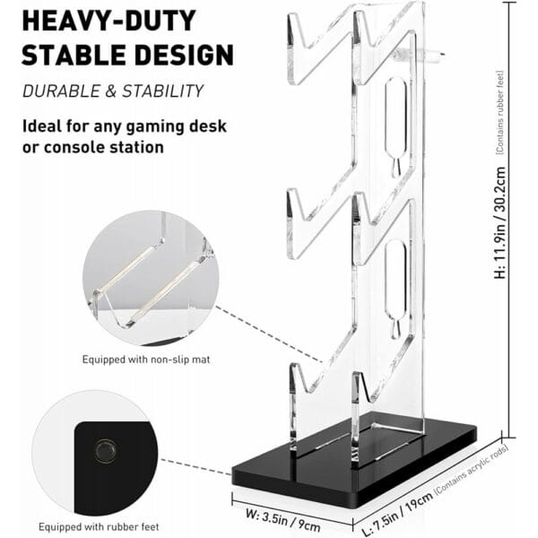 universal 3 tier controller holder and headset stand for ps4 / ps5 / xbox one / switch, controller (20490500168)