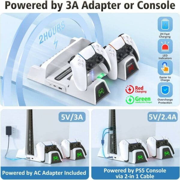 oivo ps5 stand suction cooling station