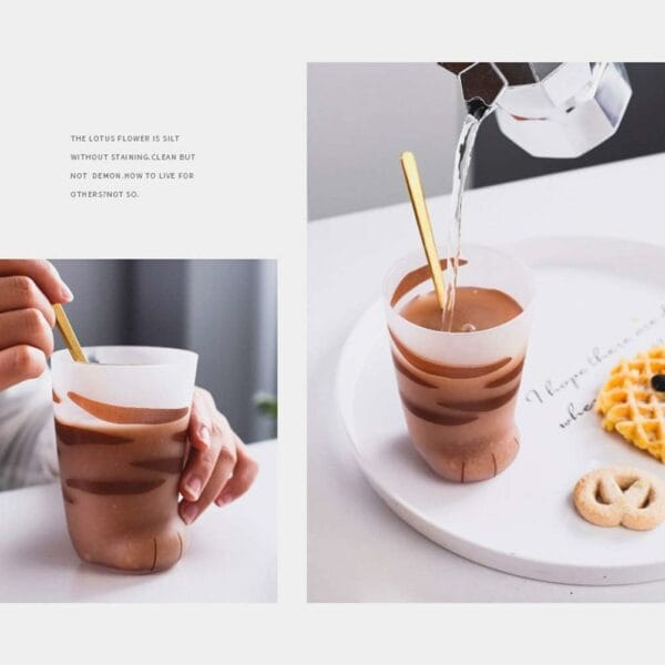 cat feet scrub cup