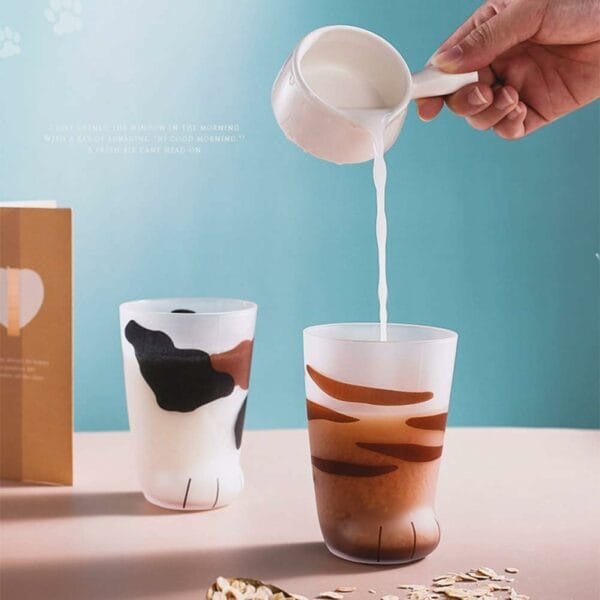 cat feet scrub cup