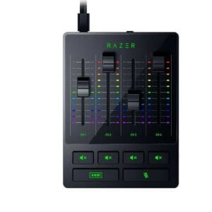 razer audio mixer analog mixer for broadcasting and streaming (rz19 03860100 r3m1)