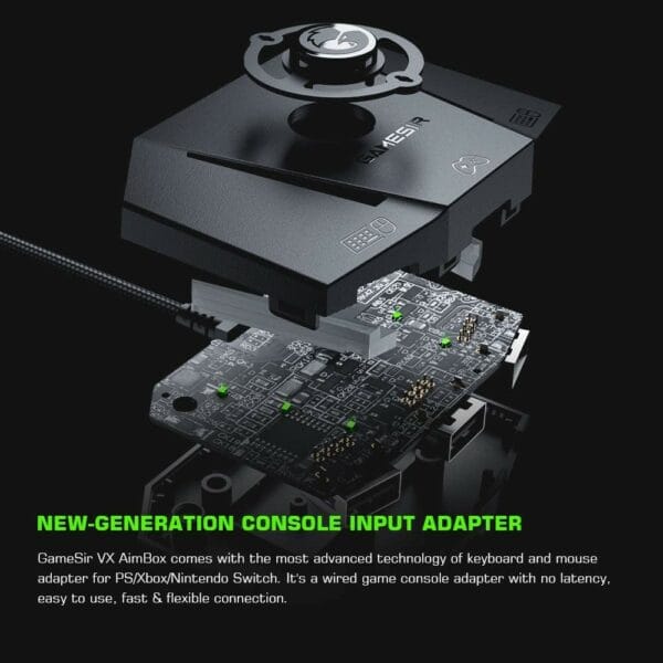 gamesir vx aimbox keyboard and mouse adapter compatible with nintendo switch / xbox series x, xbox one, ps4